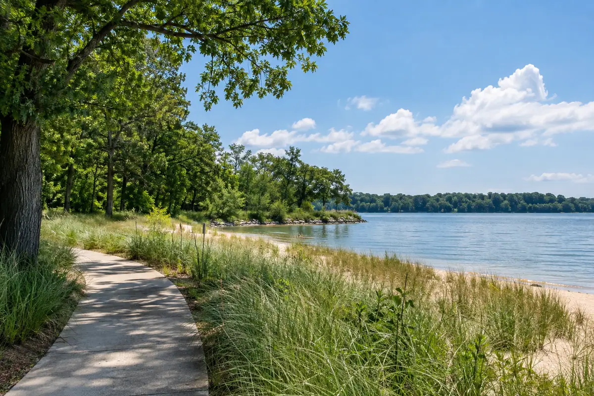 Photorealistic view of Millennium Park in Grand Rapids