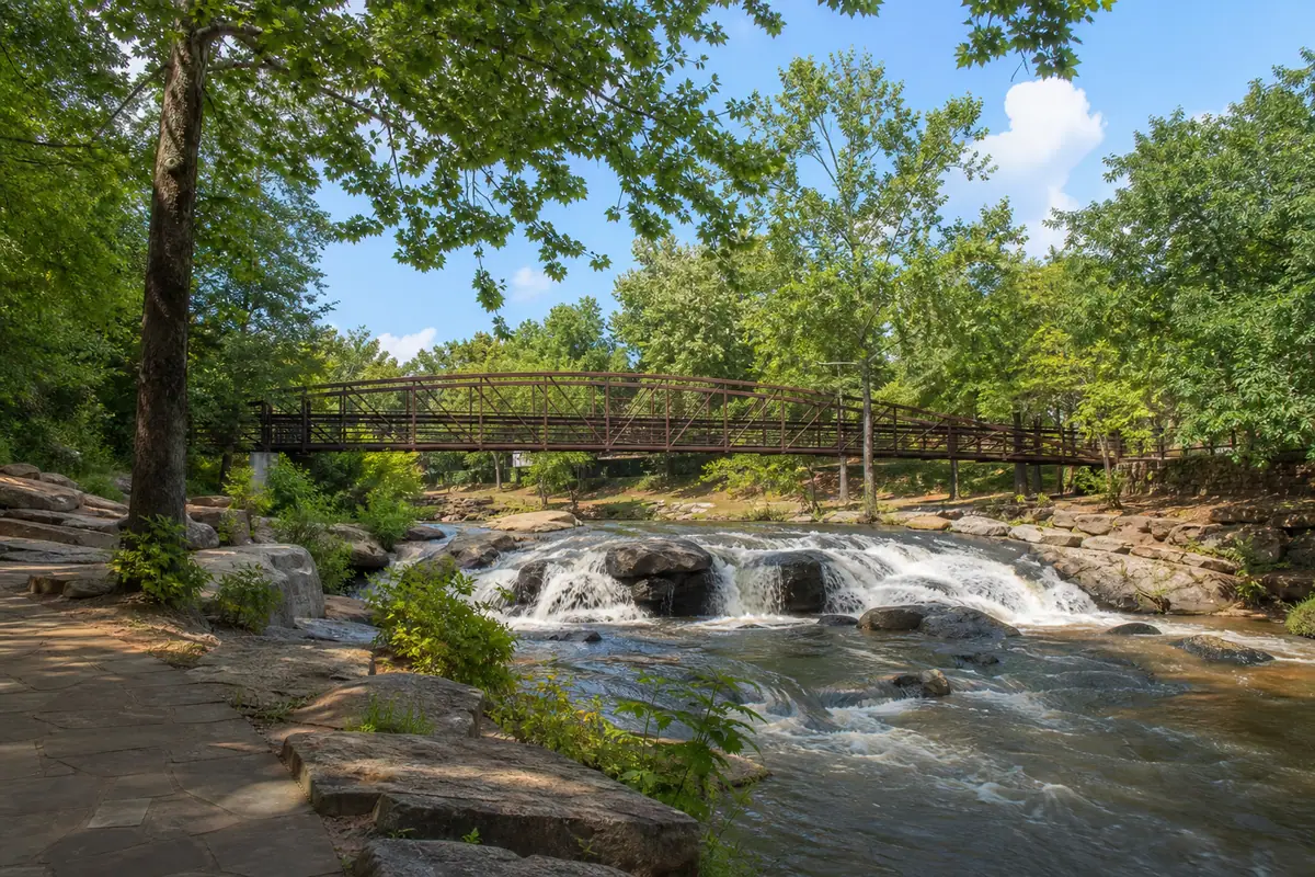Photoreal view of Travelers Rest and Trailblazer Park in Greenville, South Carolina