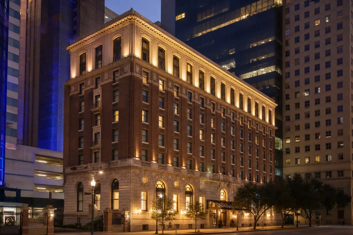 Photoreal view of The Lancaster Hotel in Houston