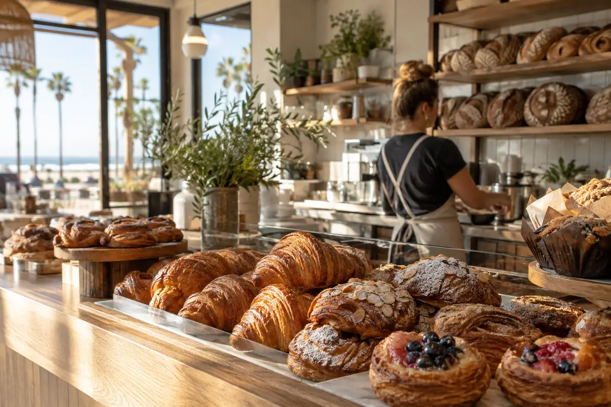 Photoreal travel-editorial view of Rye Goods in Huntington Beach, California