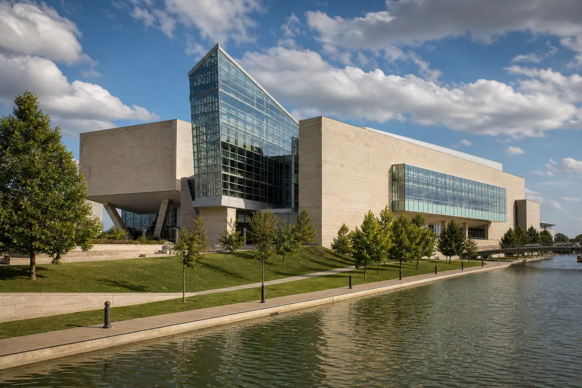 Photoreal view of Indiana State Museum in Indianapolis
