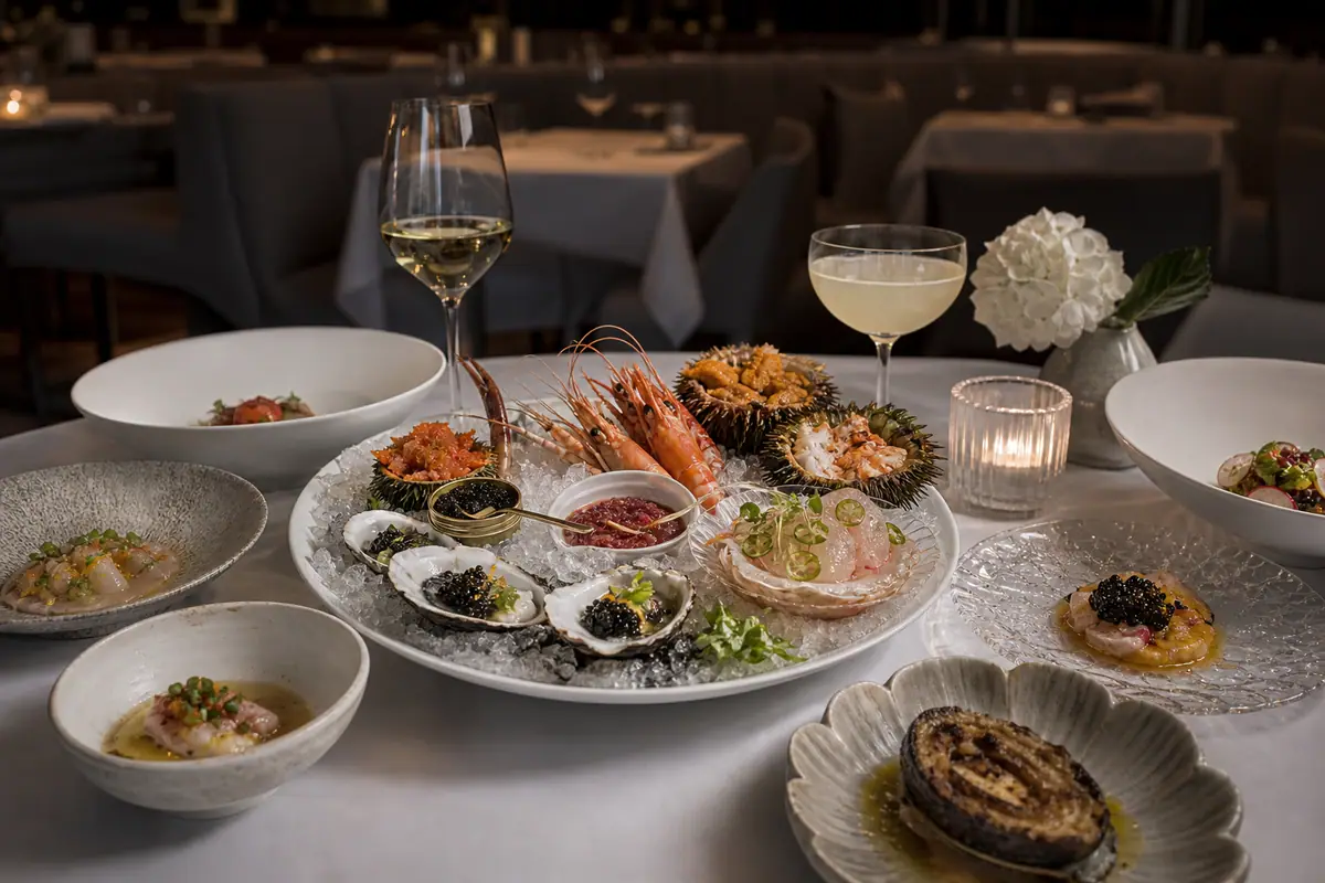Photoreal Providence fine dining scene in Los Angeles