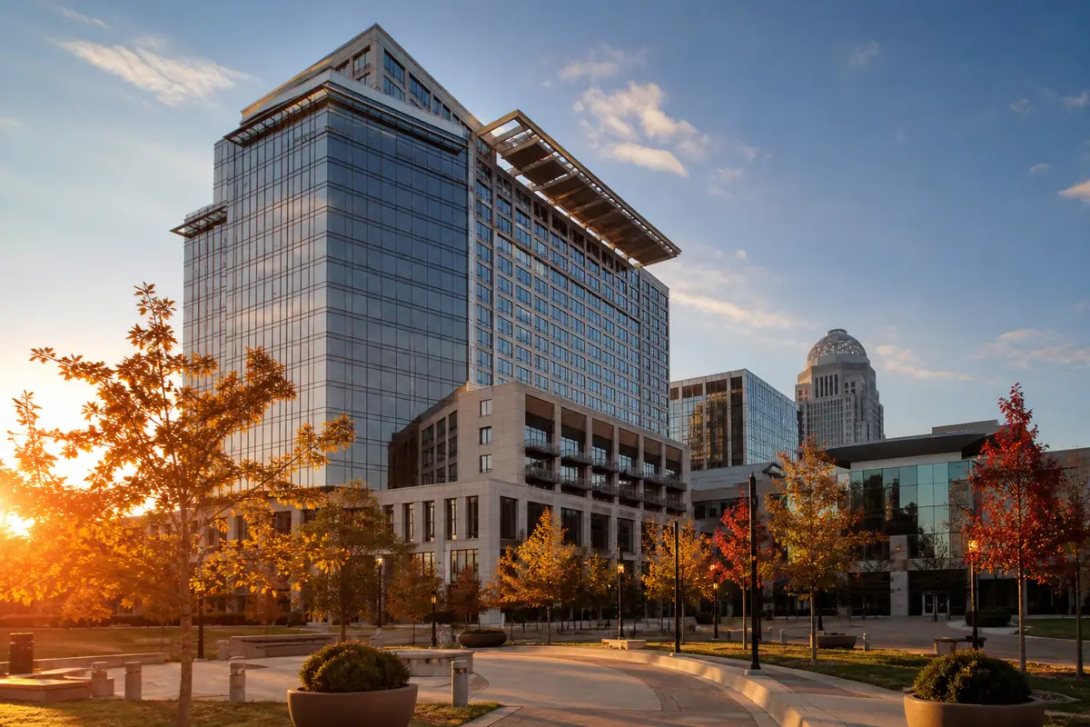 Photoreal view of Omni Louisville Hotel in Louisville