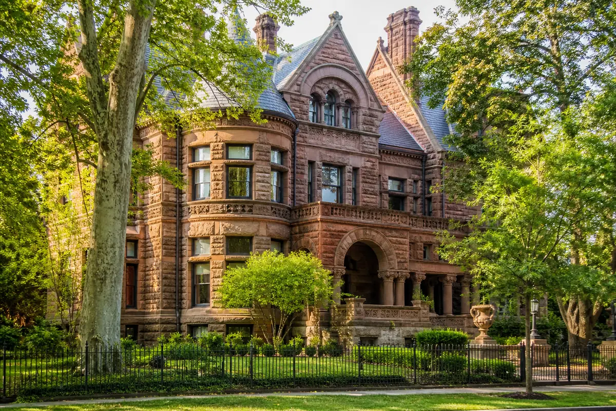 Photoreal view of Conrad-Caldwell House Museum in Louisville