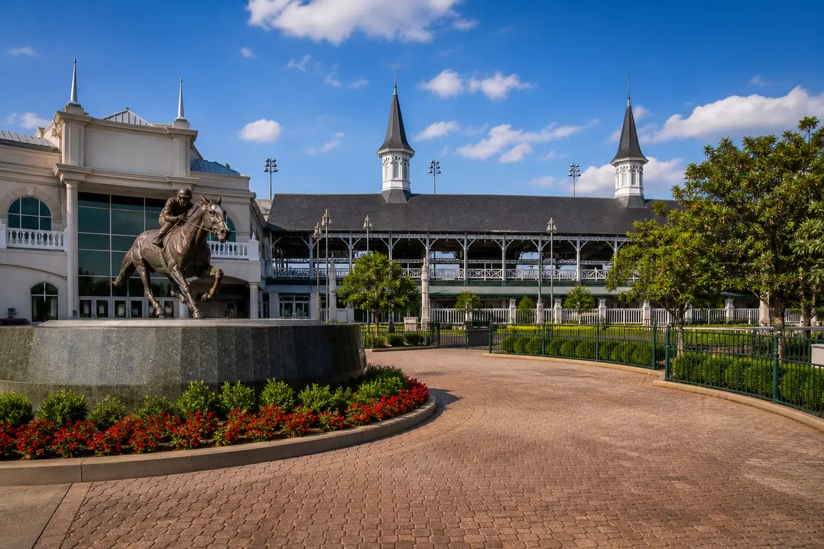 Photoreal view of Kentucky Derby Museum and Churchill Downs in Louisville