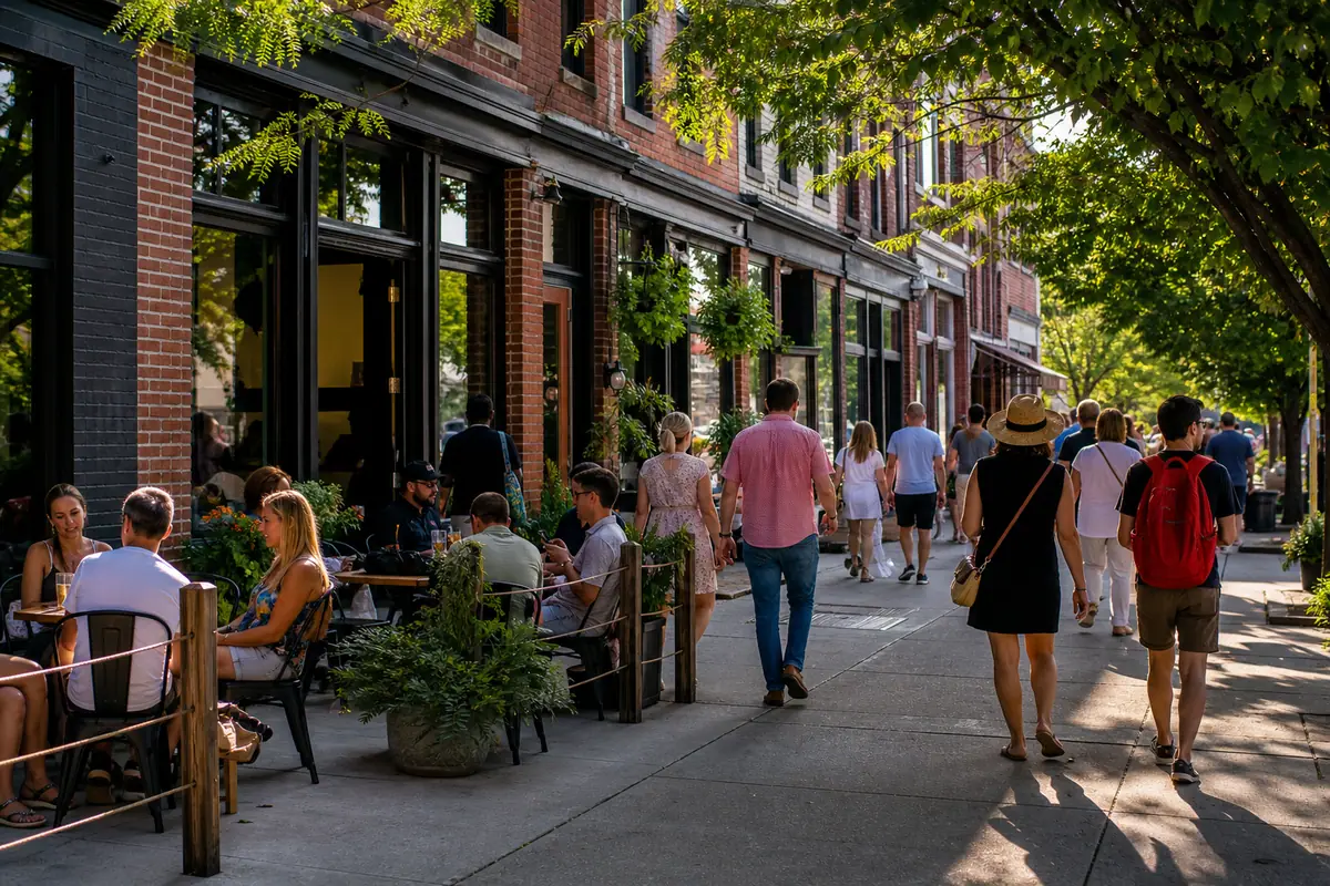 Photoreal view of NuLu and Butchertown Food and Design Walk in Louisville