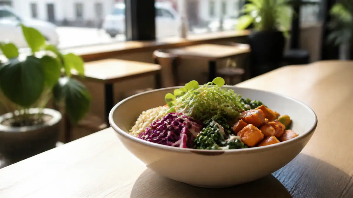 Photoreal travel-editorial view of Forage Kitchen in Madison, Wisconsin