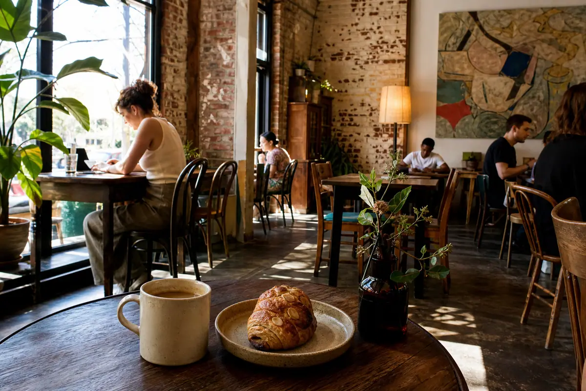 Photoreal view of Café Eclectic in Memphis