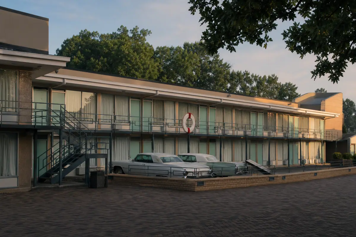 Photoreal view of National Civil Rights Museum in Memphis