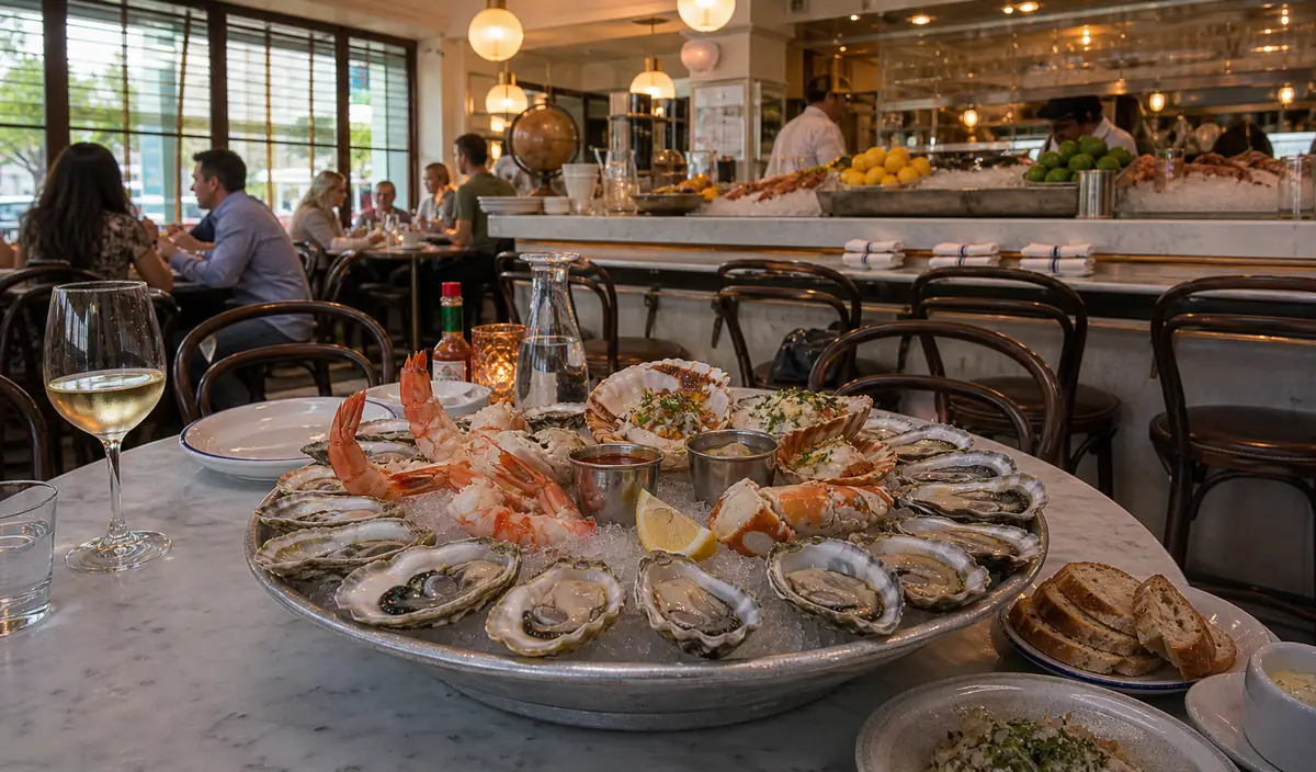 Photoreal dining or food scene representing Mignonette in Miami