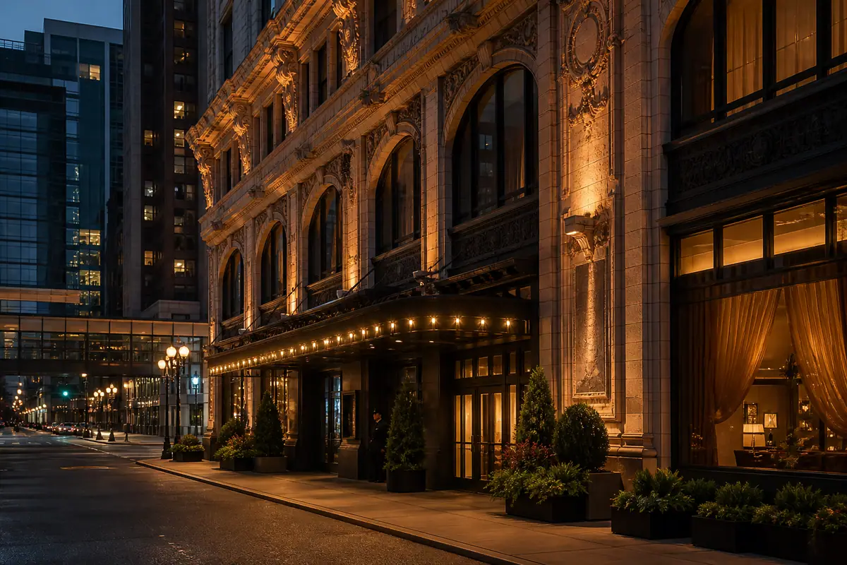 Photoreal view of Hotel Ivy in Minneapolis