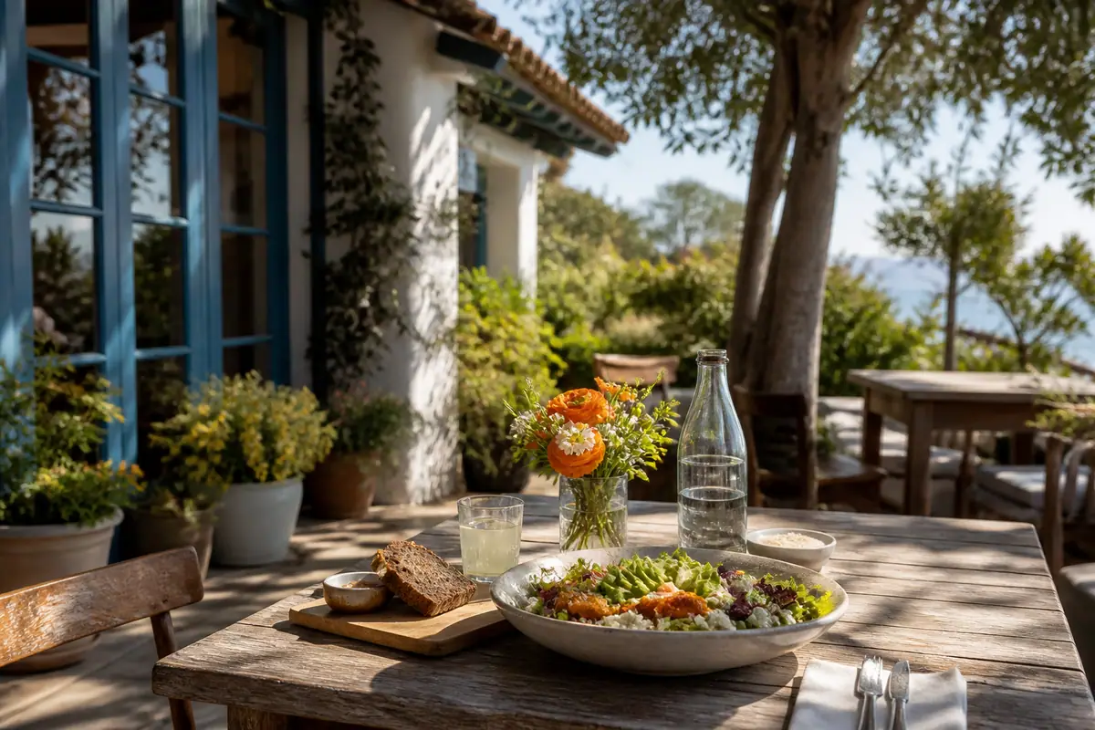 Photoreal dining scene representing Carmel Belle in Monterey