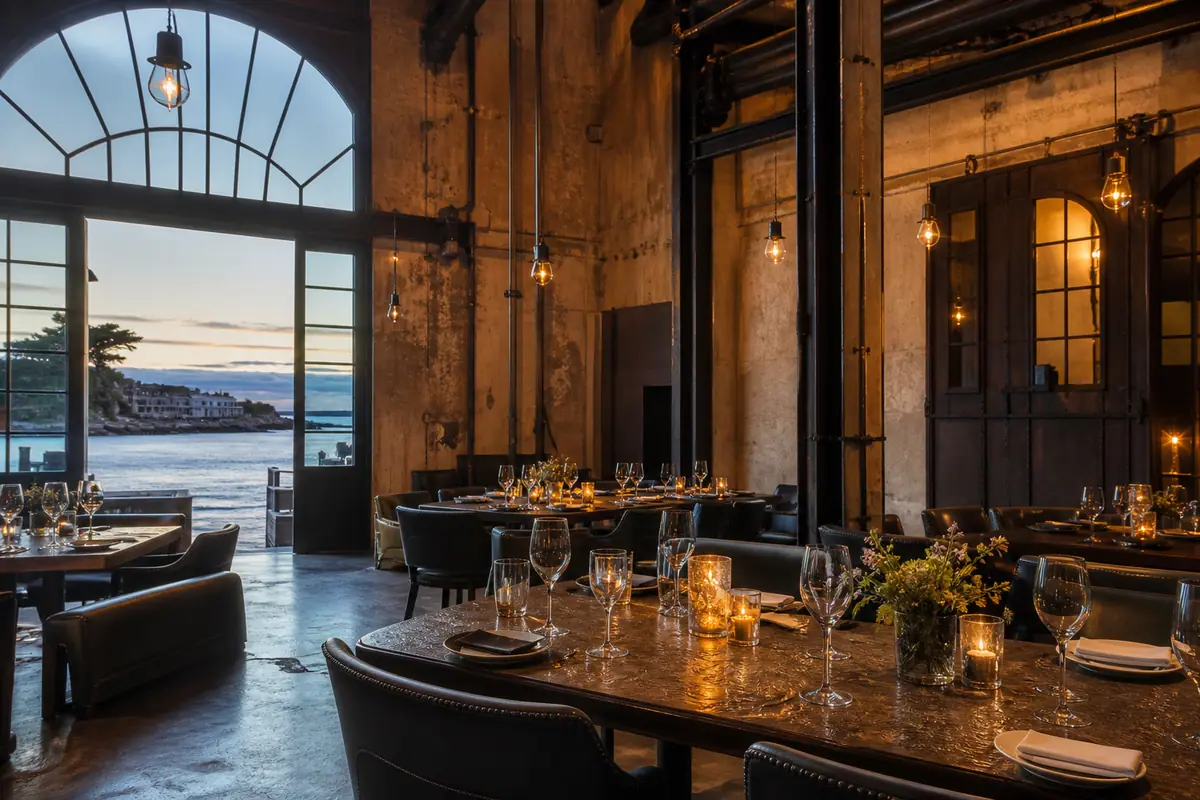 Photoreal dining scene representing Montrio Bistro in Monterey