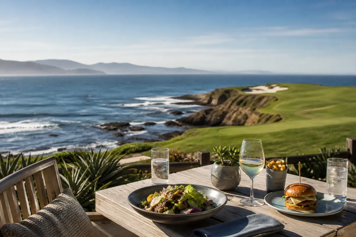 Photoreal dining scene representing The Bench in Monterey
