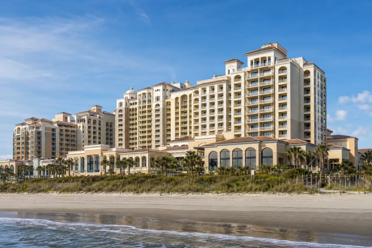 Photoreal exterior of Marriott Myrtle Beach Resort & Spa at Grande Dunes