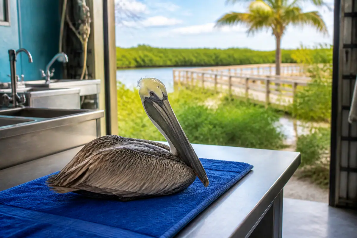 Photoreal travel-editorial view of Conservancy of Southwest Florida in Naples, Florida