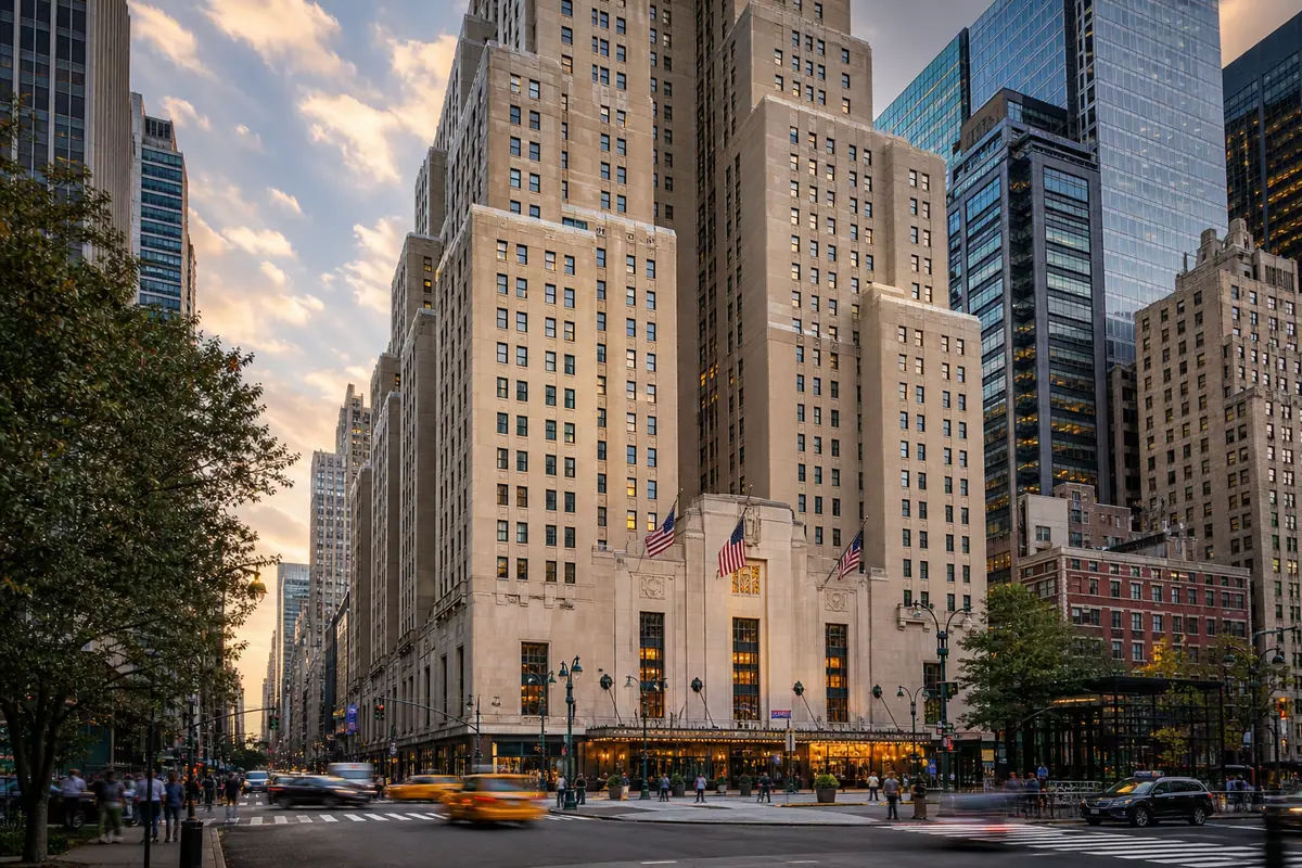 Photoreal The New Yorker Hotel interior in New York City