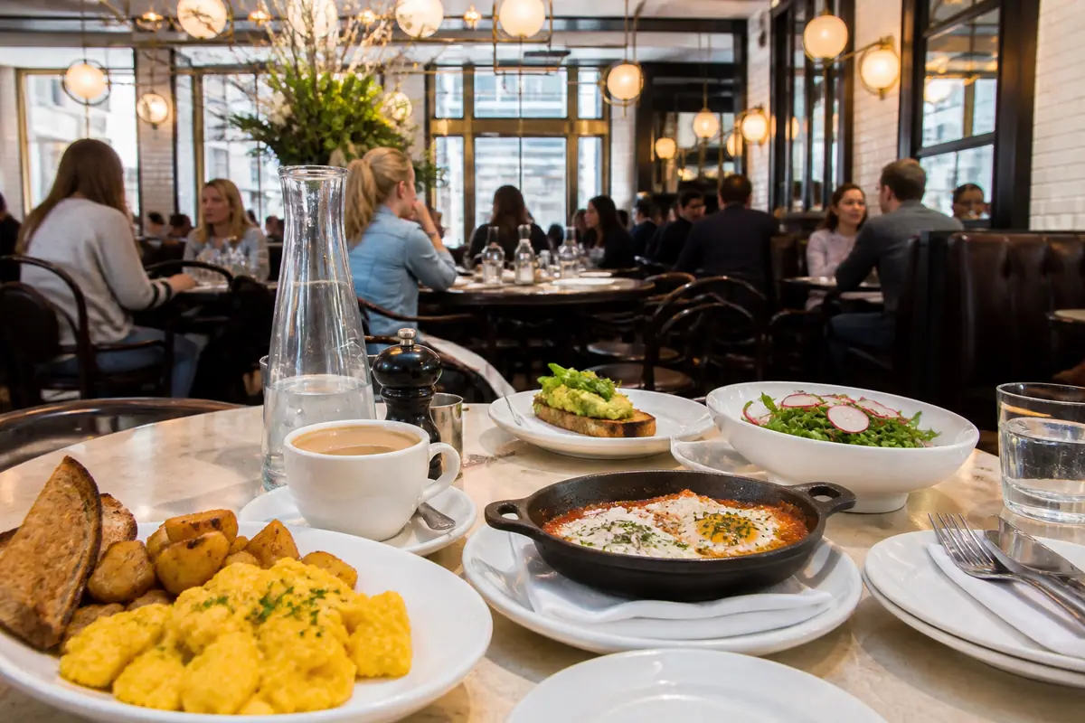 Photoreal brunch table at The Smith in New York City