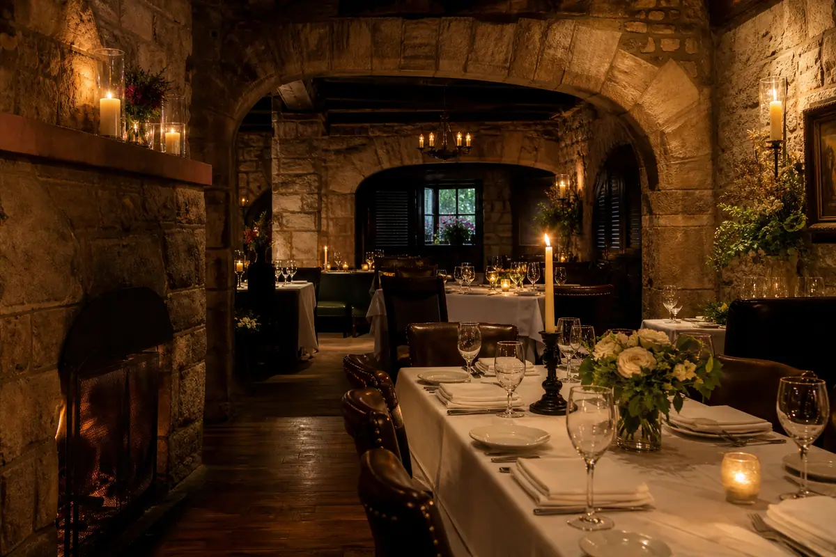 Photoreal view of The Red Coach Inn Restaurant in Niagara Falls, New York