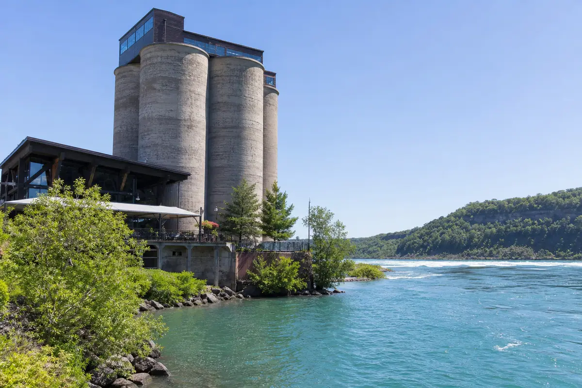 Photoreal view of The Silo Restaurant in Niagara Falls, New York