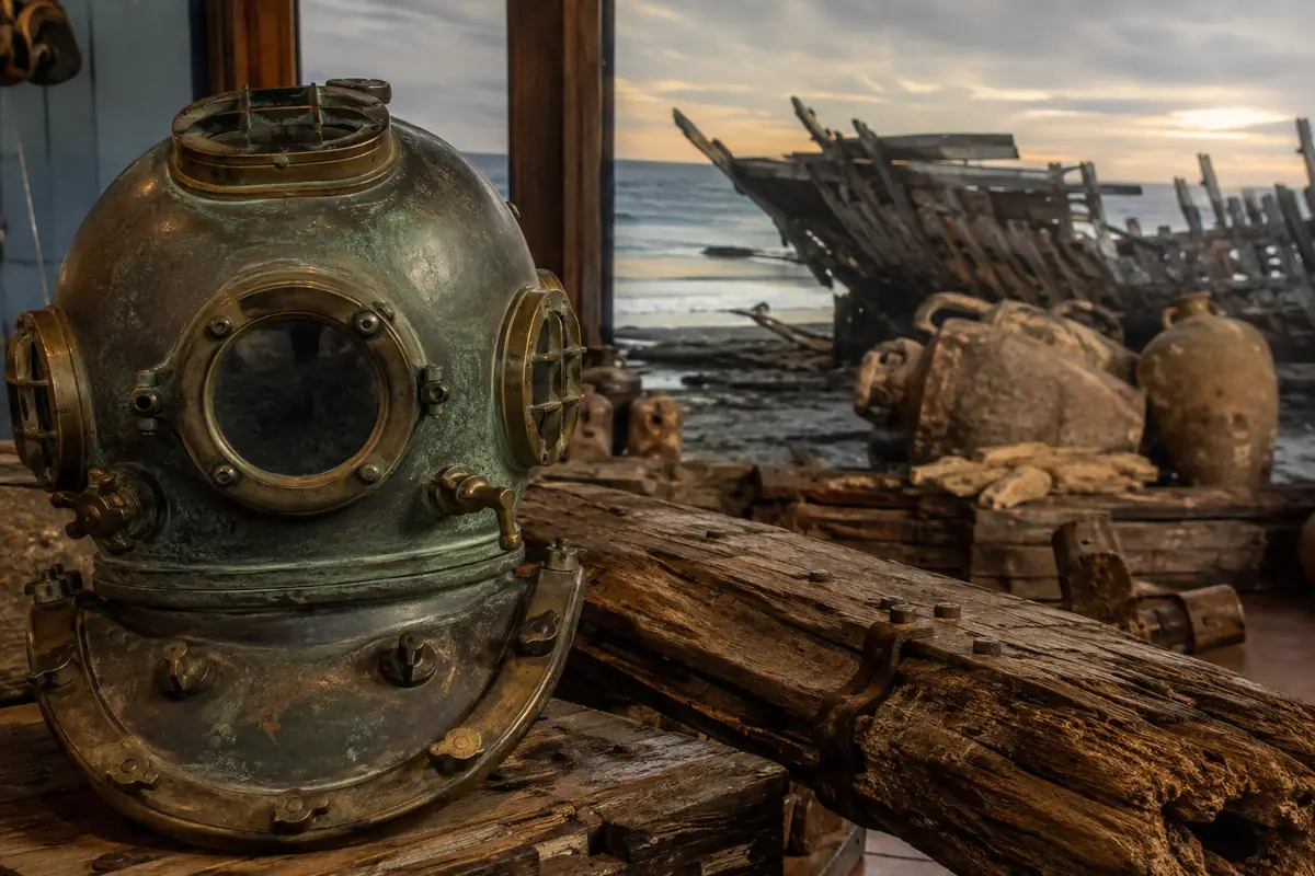 Photoreal maritime artifacts at DiscoverSea Shipwreck Museum
