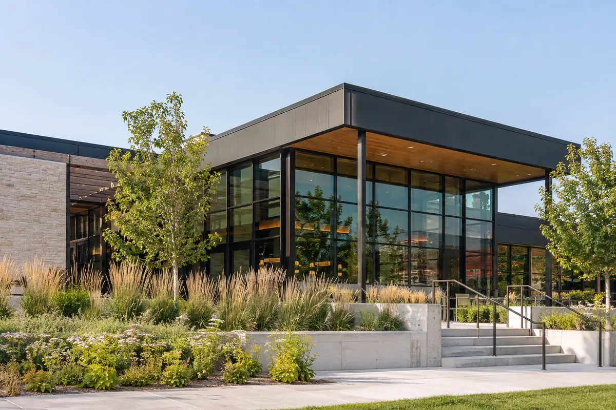 Photoreal travel-editorial view of Gather in Omaha in Omaha, Nebraska