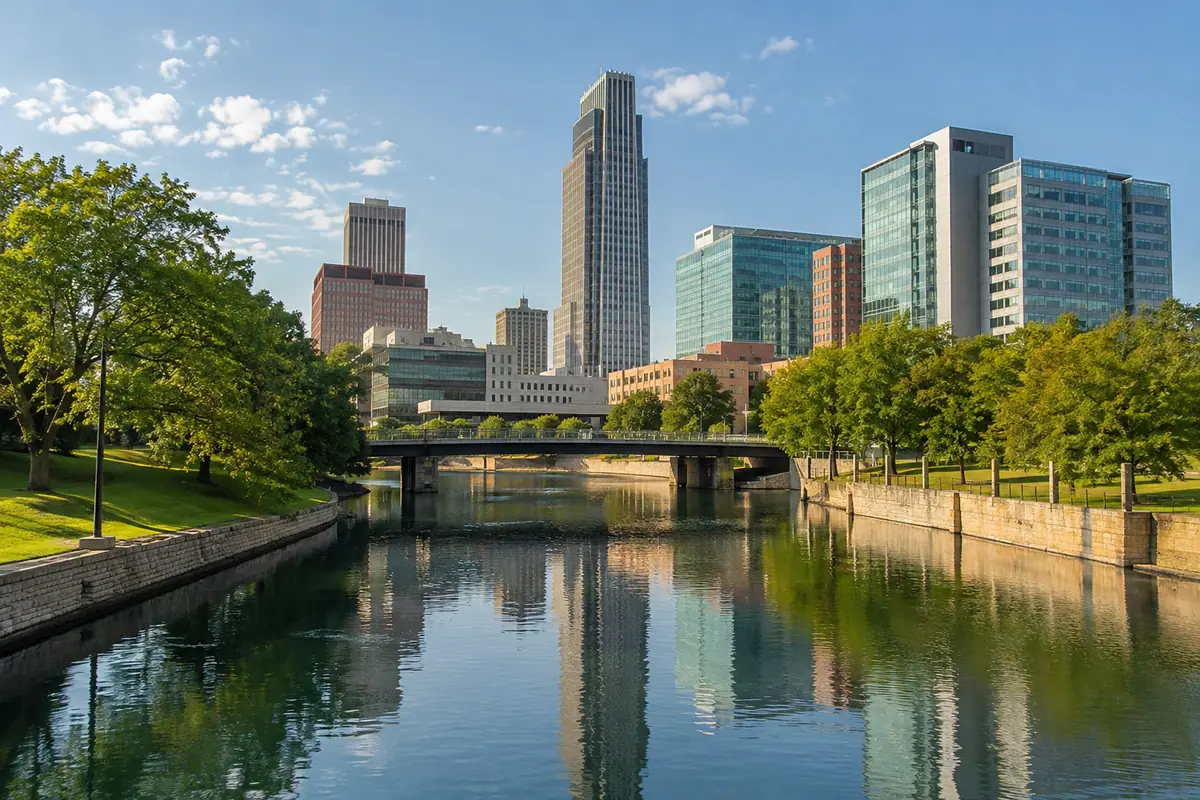 Photoreal travel-editorial view of Good Lookin' in Omaha, Nebraska