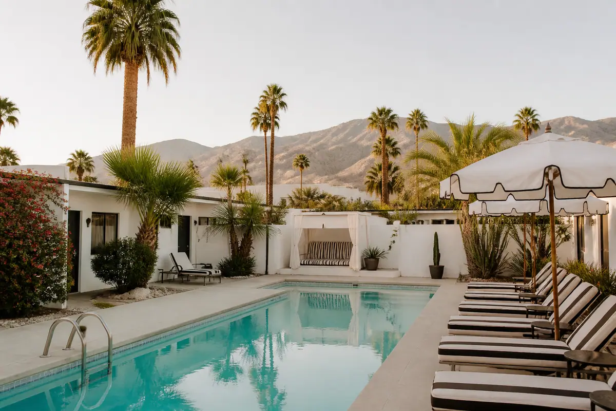 Photoreal view of Holiday House Palm Springs in Palm Springs