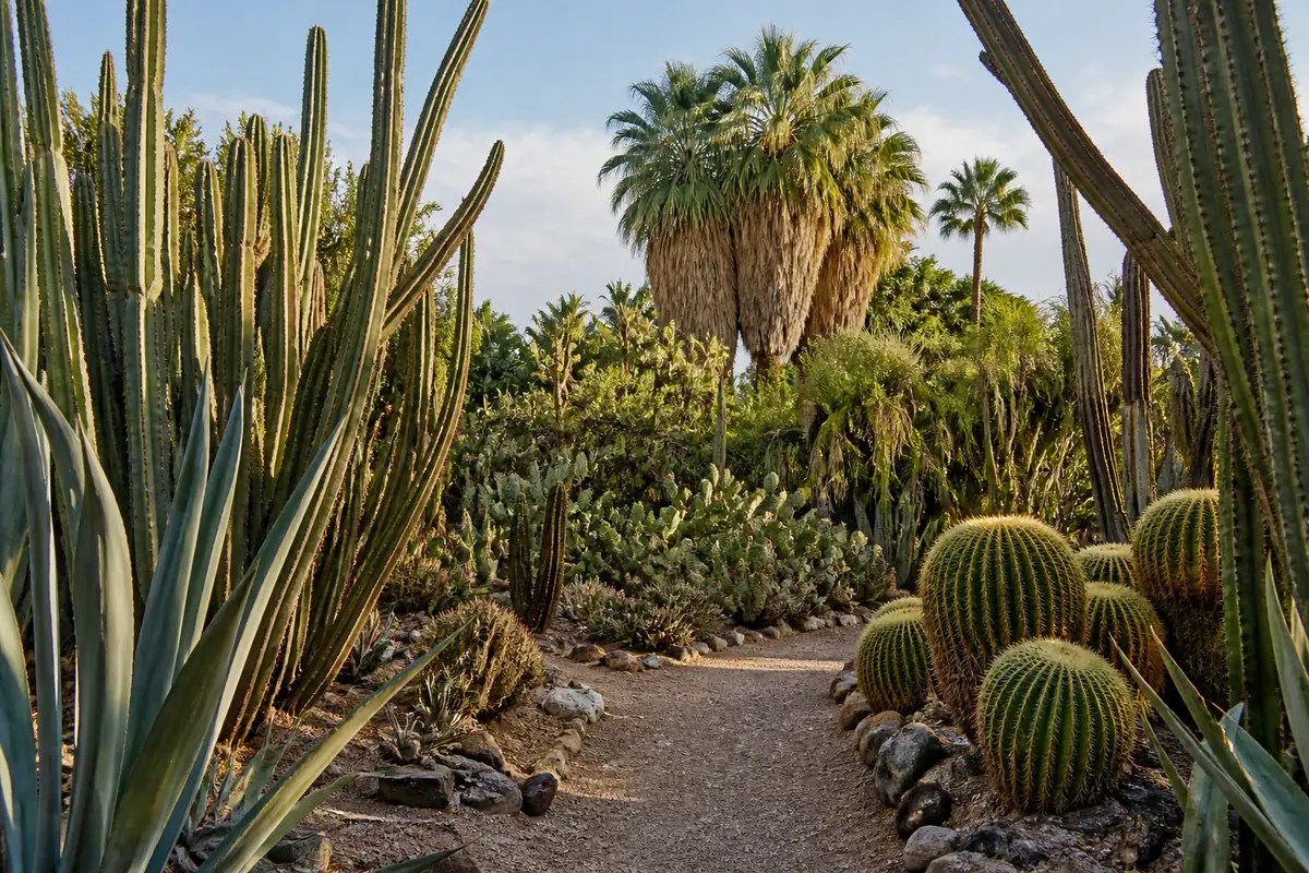 Photoreal view of Moorten Botanical Garden in Palm Springs