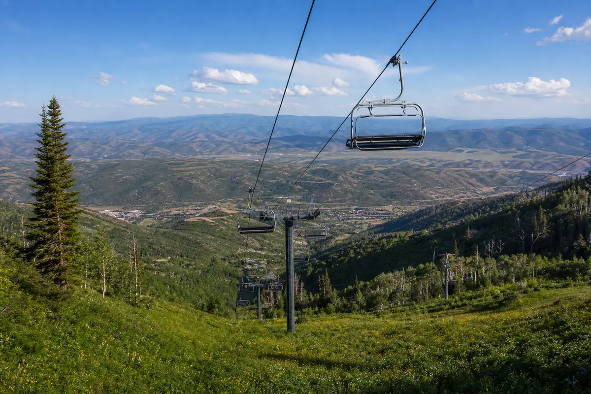 Photorealistic travel-editorial view of Park City Museum in Park City, Utah