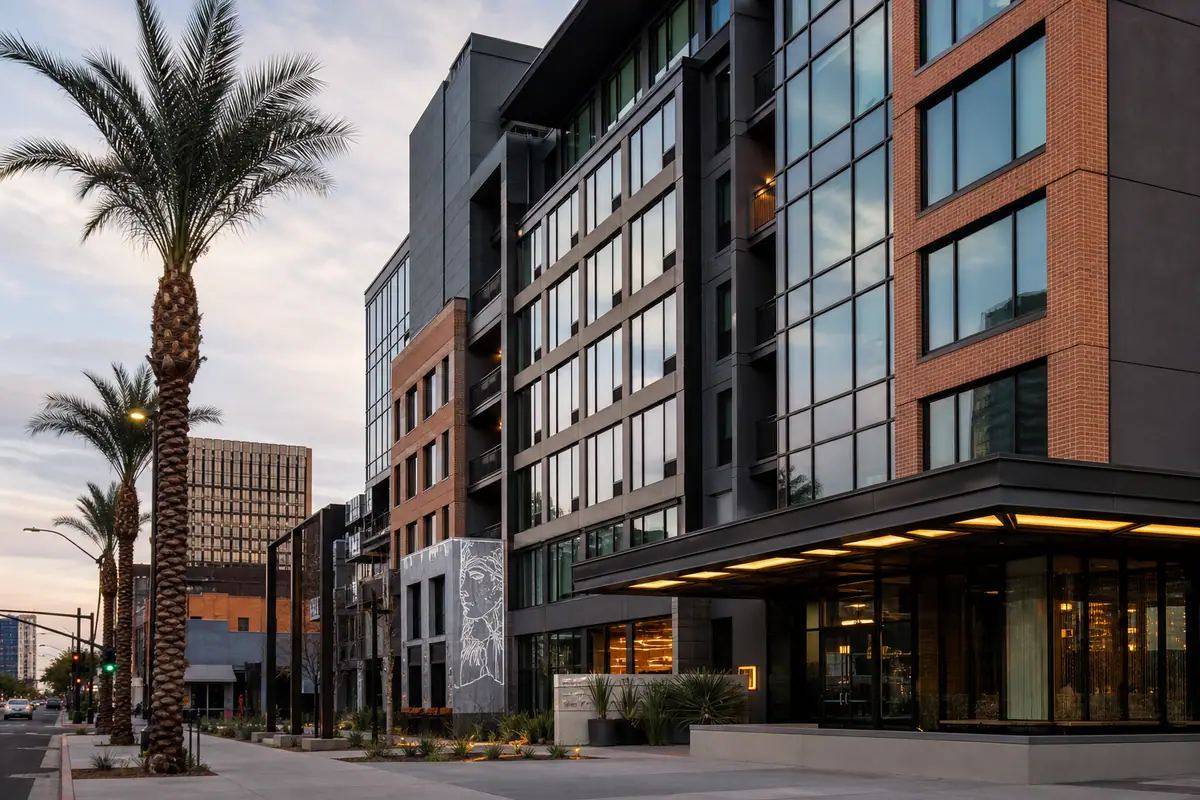 Photoreal view of Cambria Hotel Downtown Phoenix Convention Center in Phoenix