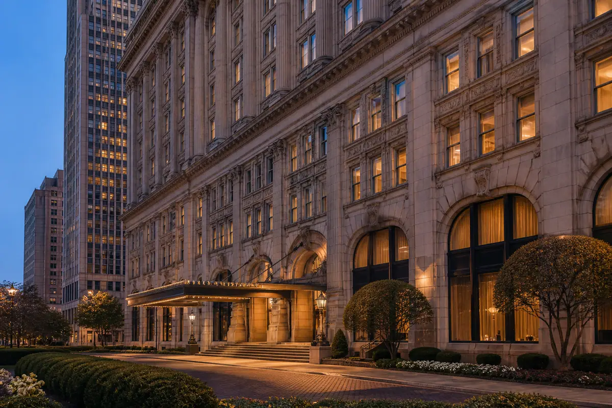 Photoreal view of Omni William Penn Hotel in Pittsburgh