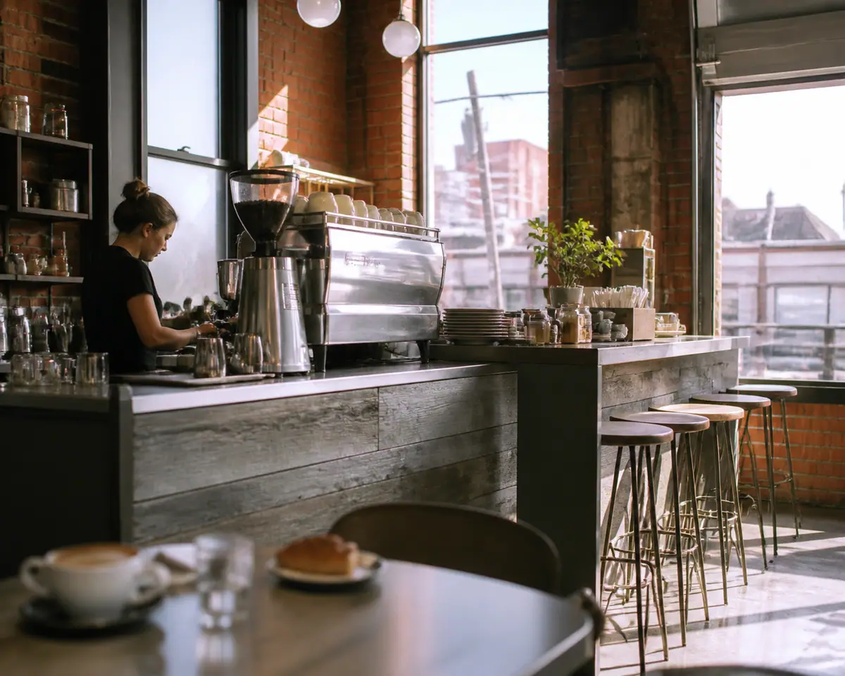 Photoreal view of La Prima Espresso in Pittsburgh