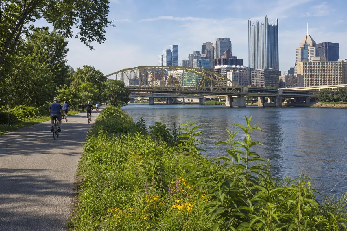 Photoreal view of Three Rivers Heritage Trail in Pittsburgh