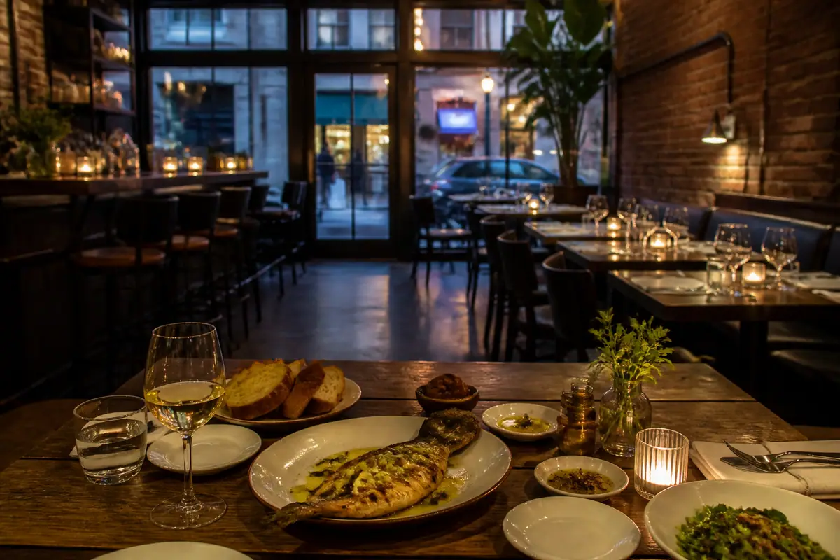 Photoreal dining-room or exterior view of Twelve in Portland, Maine