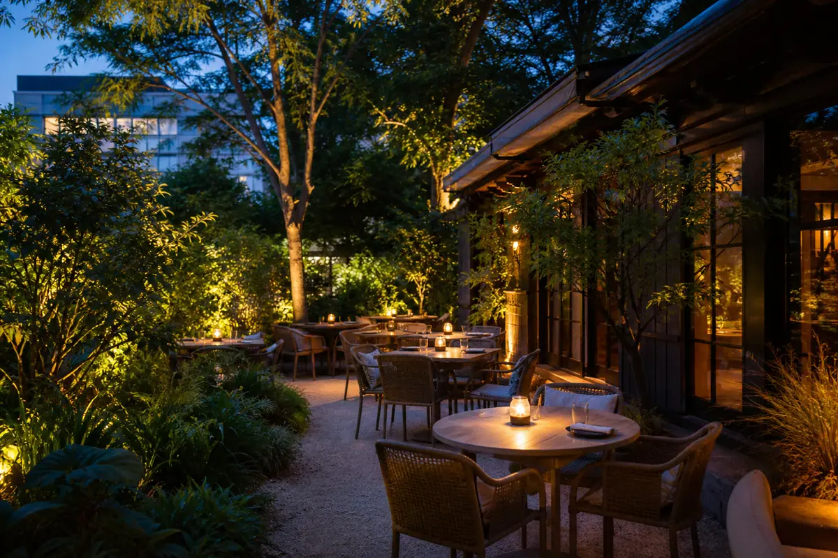 Photorealistic travel-editorial view of Ajja in Raleigh, North Carolina