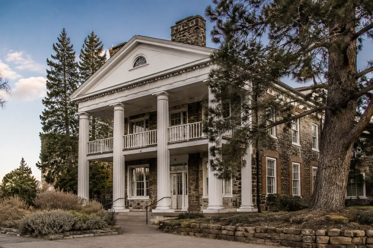 Photoreal historic exterior of the Nevada Historical Society in Reno