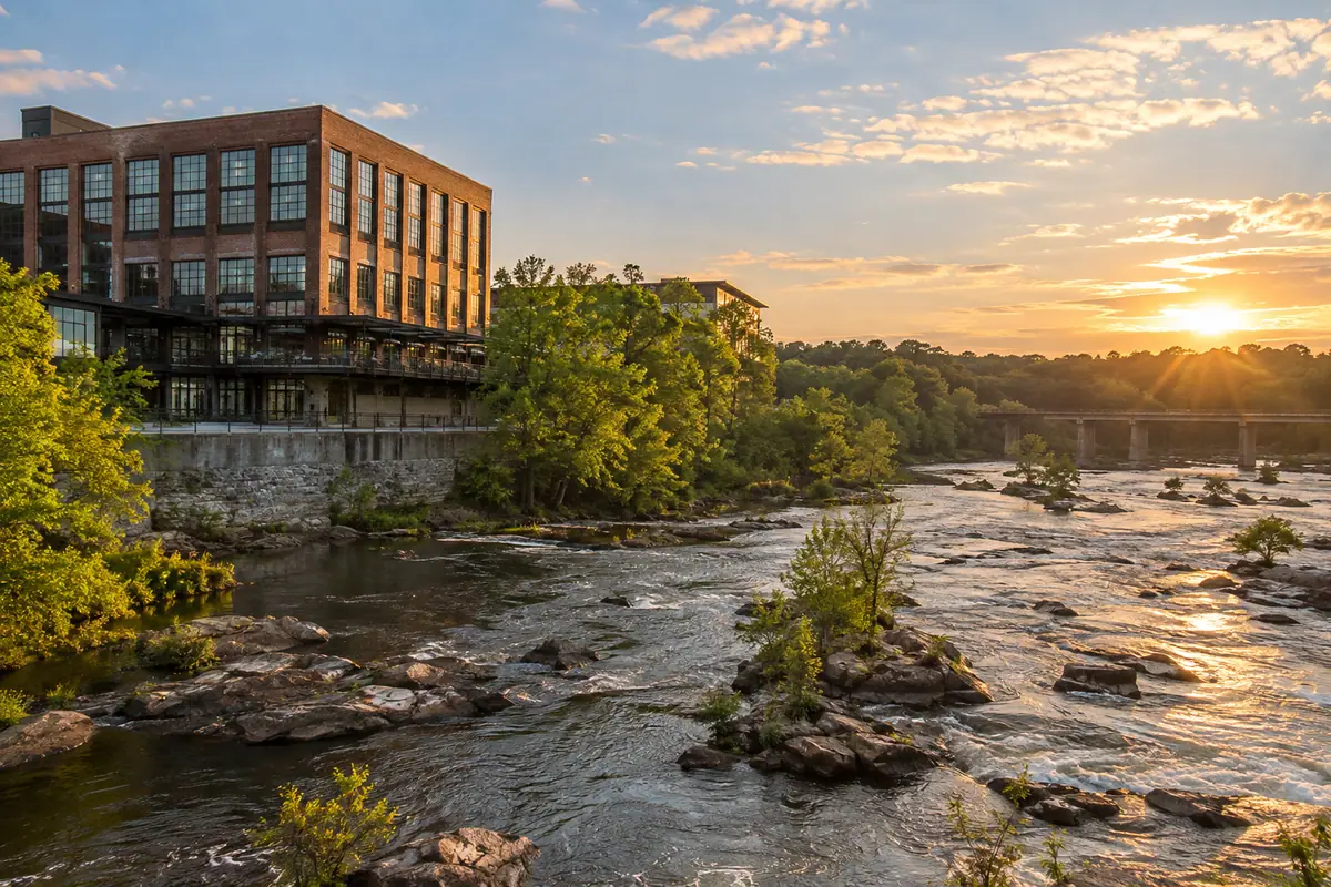 Photoreal travel-editorial view of Alewife in Richmond, Virginia