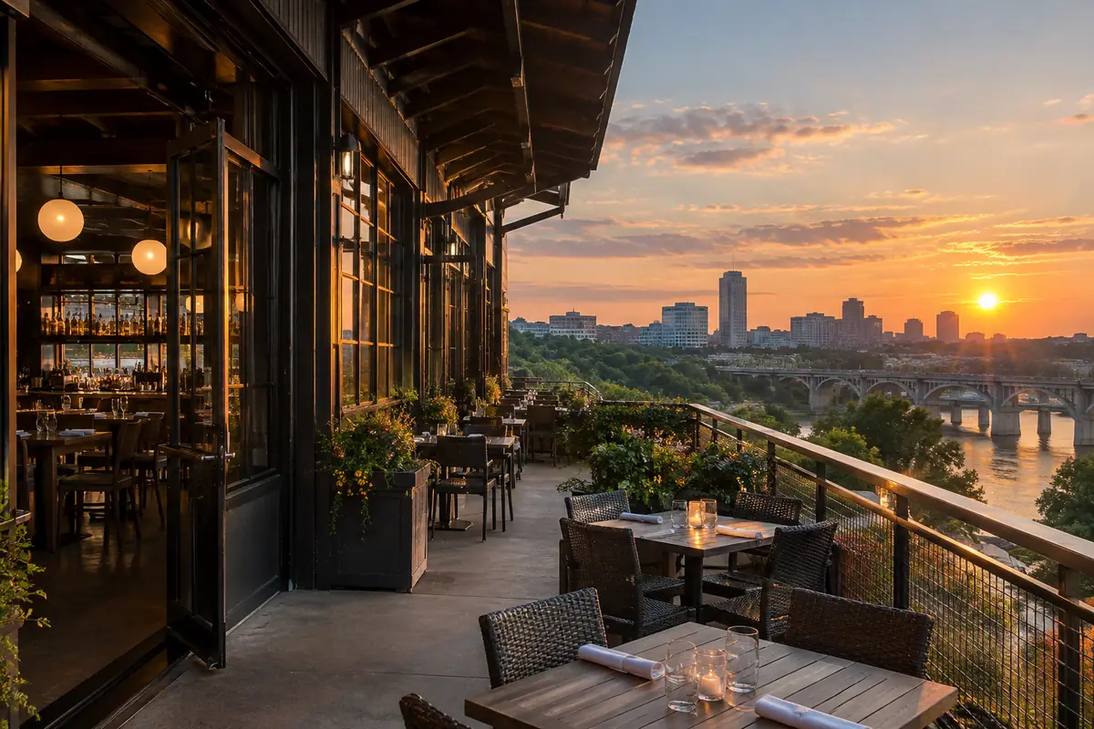 Photoreal travel-editorial view of Lillie Pearl in Richmond, Virginia