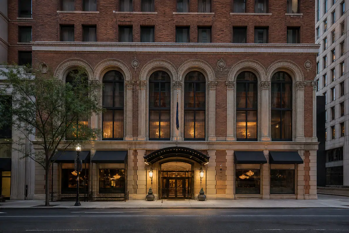 Photoreal editorial view of The Peery Salt Lake City Downtown, Tapestry Collection by Hilton in Salt Lake City