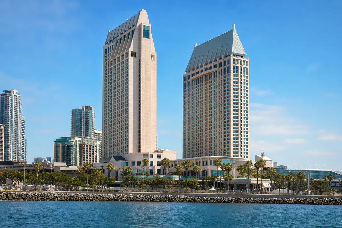 Photoreal exterior of Manchester Grand Hyatt San Diego in San Diego