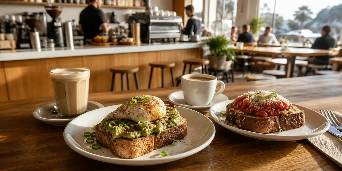 Photoreal dining or food scene representing The Mill in San Francisco