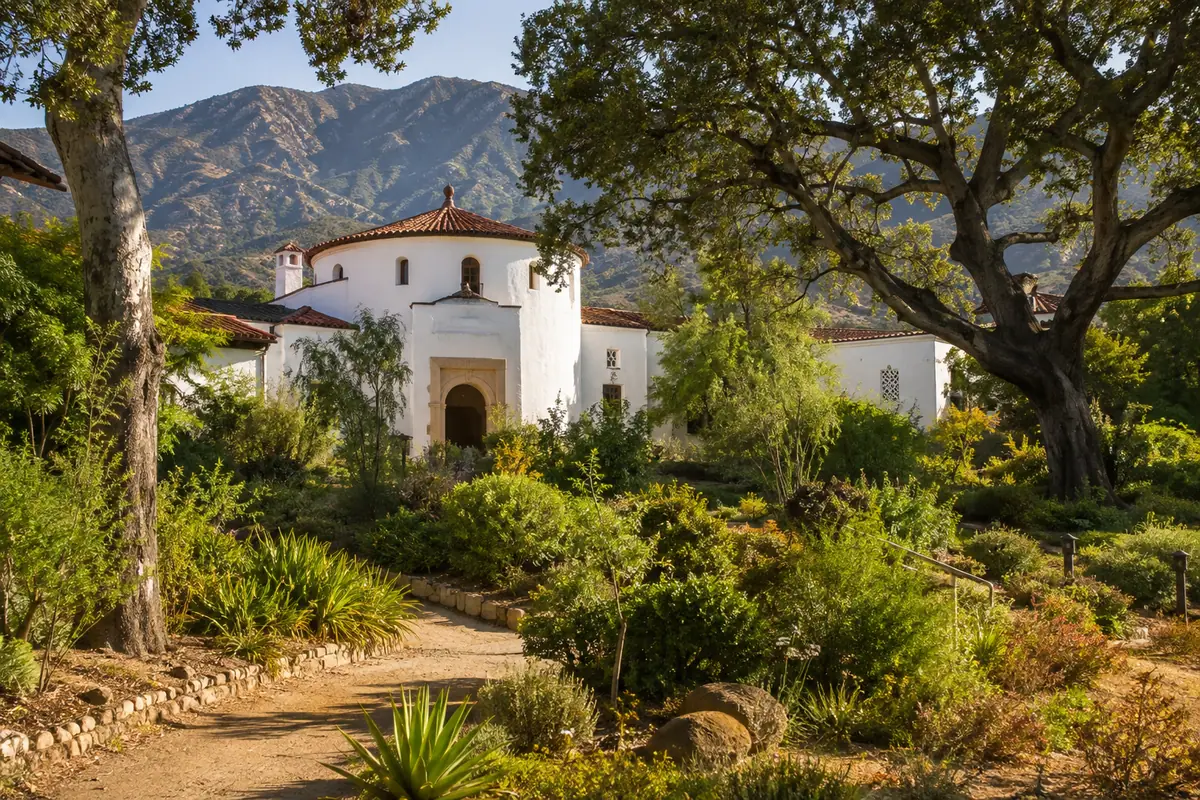 Photoreal Spanish-revival museum at Santa Barbara Museum of Natural History