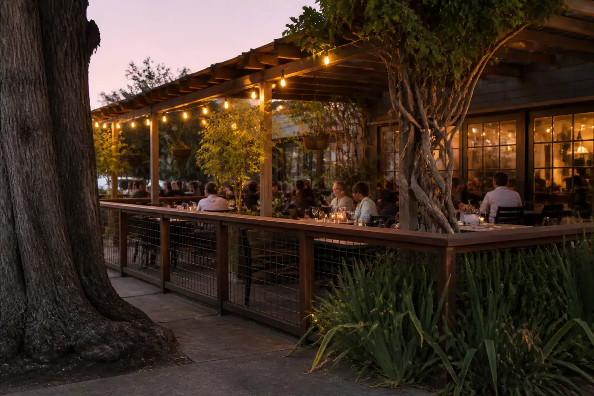 Photoreal travel-editorial view of Suda in Santa Cruz, California