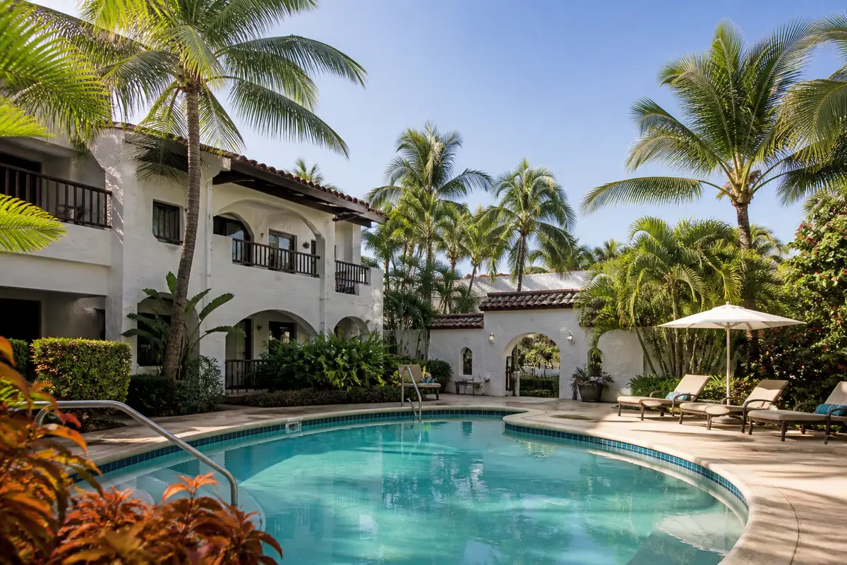 Photoreal travel-editorial view of Tropical Beach Resorts in Sarasota, Florida