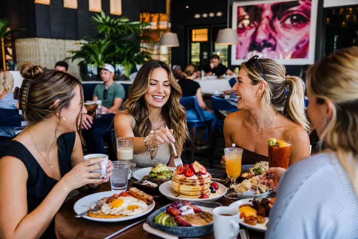 Photoreal dining or food scene representing Hash Kitchen Gainey Ranch in Scottsdale
