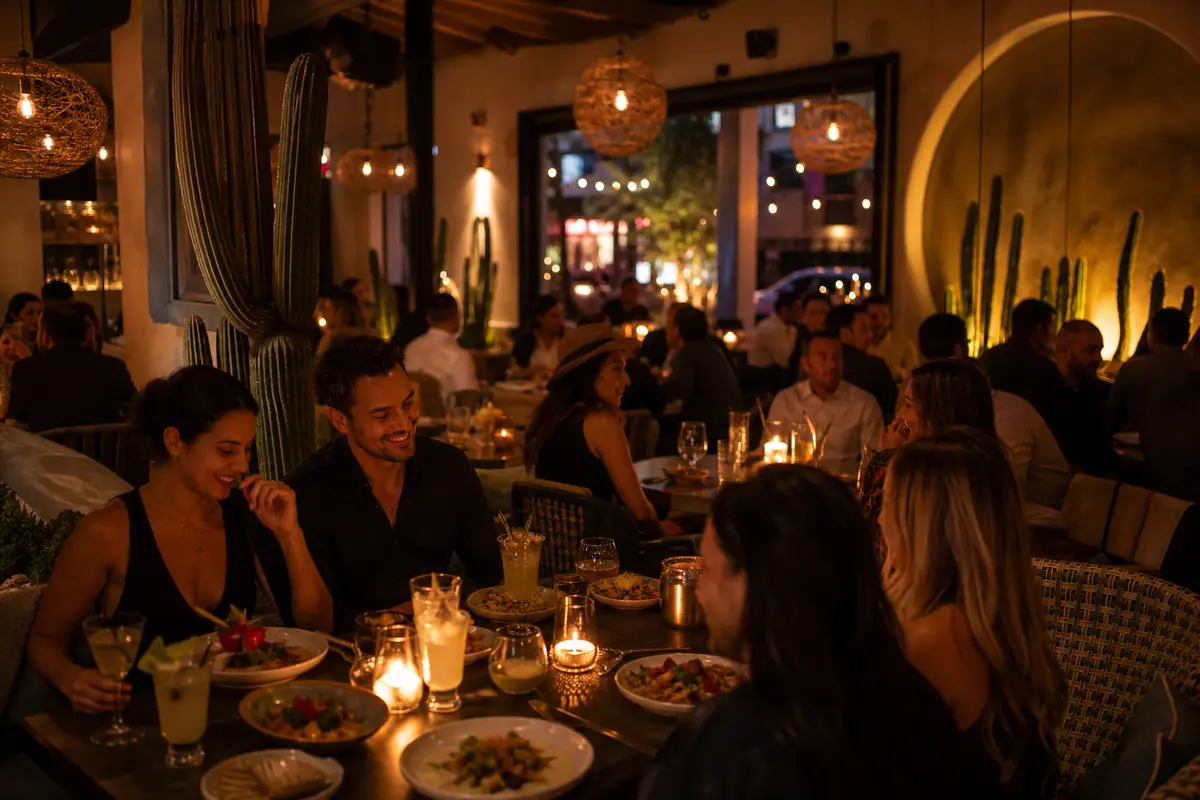 Photoreal dining or food scene representing The Mission Old Town in Scottsdale