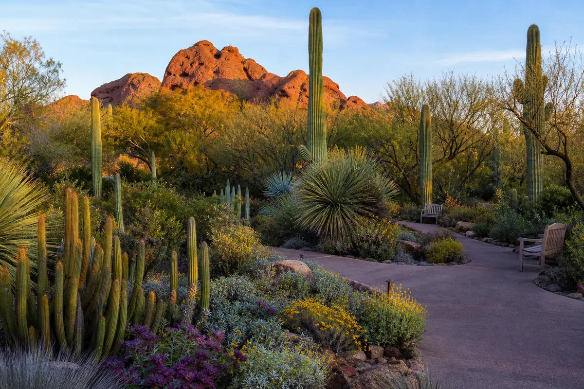 Photoreal view of Desert Botanical Garden in Scottsdale