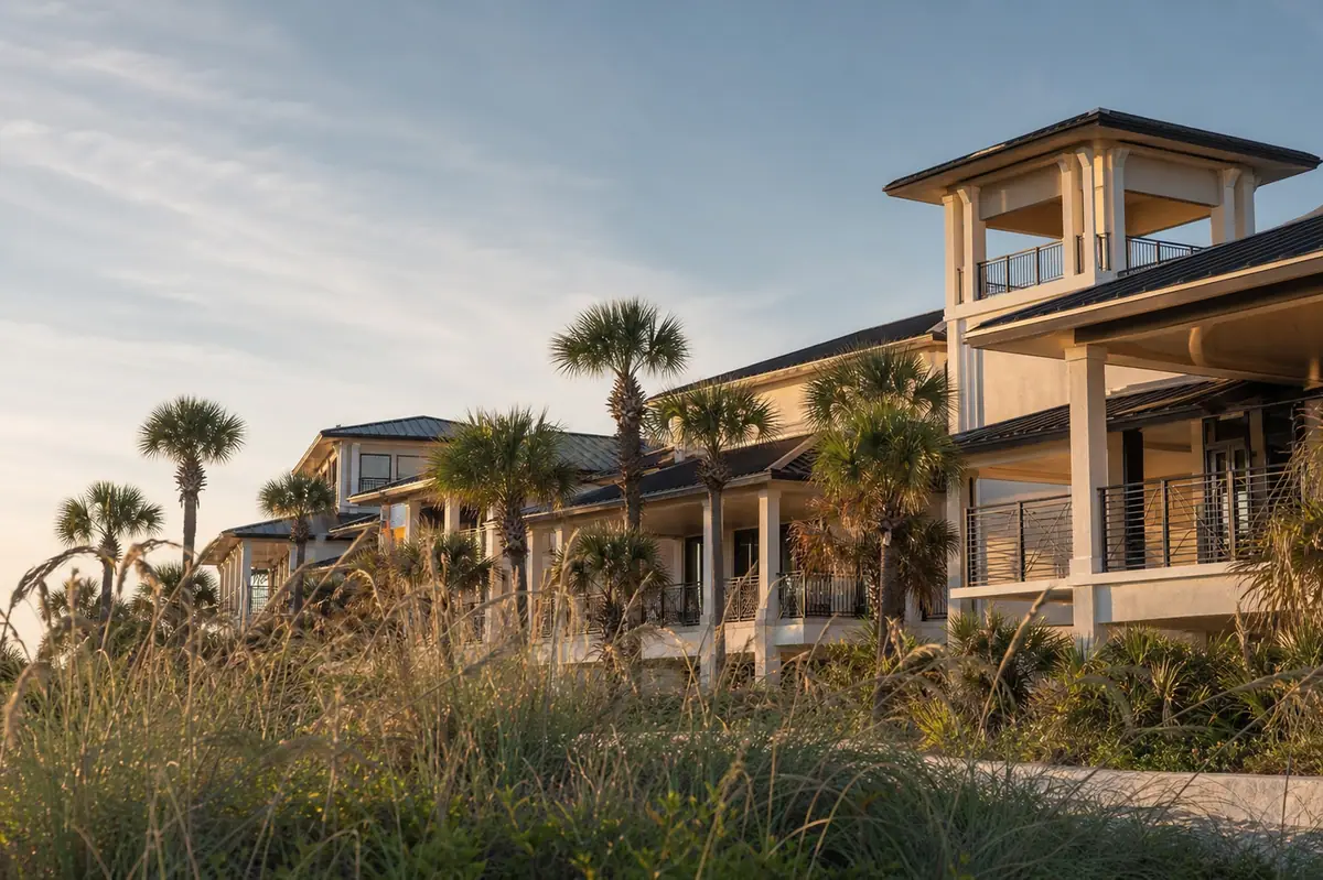 Photoreal travel-editorial view of Guy Harvey Resort St. Augustine Beach in St. Augustine, Florida
