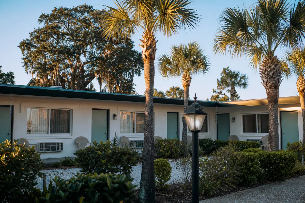 Photoreal travel-editorial view of The Ponce St. Augustine Hotel in St. Augustine, Florida